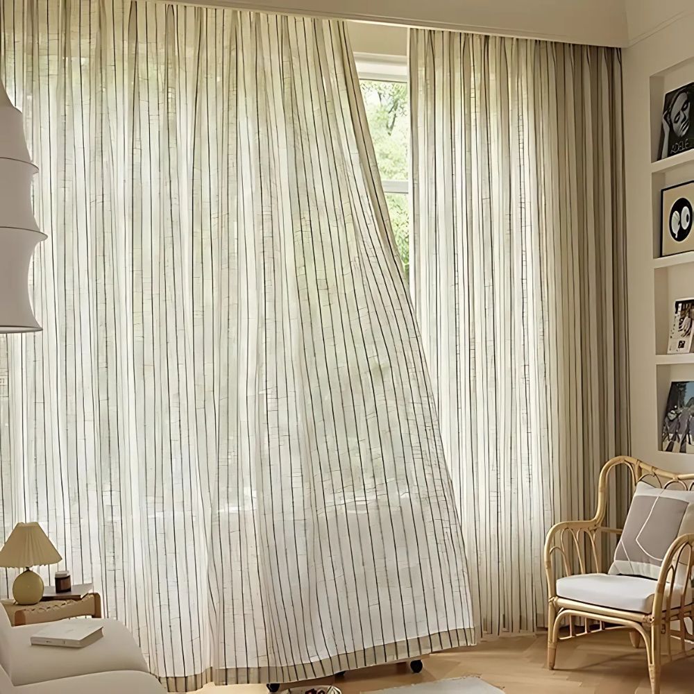 BowLift | Soft Flow Vertical Stripe Curtain