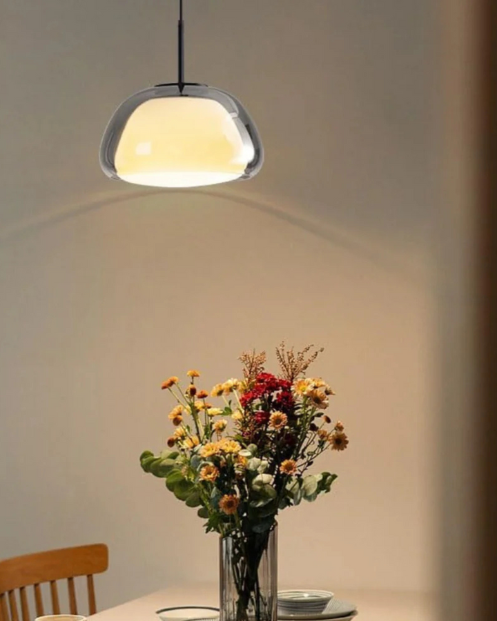 BowLift | Elegant Lamp in the Form of a Glass Dome with Crystal Accent