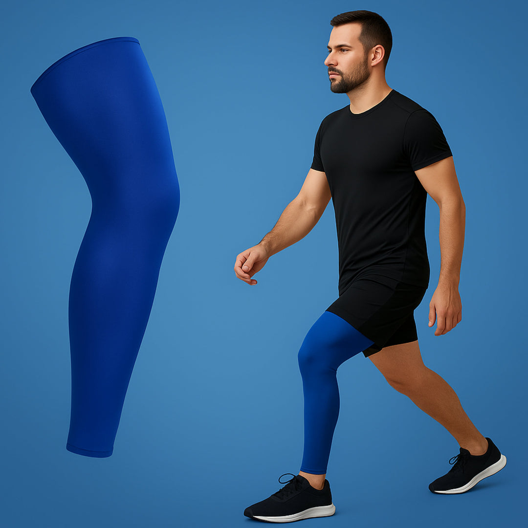 FlexiRelief | Full Leg Compression Sleeve – Knee Support – Graduated Pressure – Pain Relief – Recovery – Swelling Reduction Bowlift