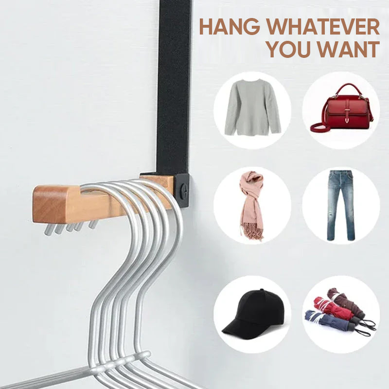 Foldable Wood Over The Door Hooks | Bowlift