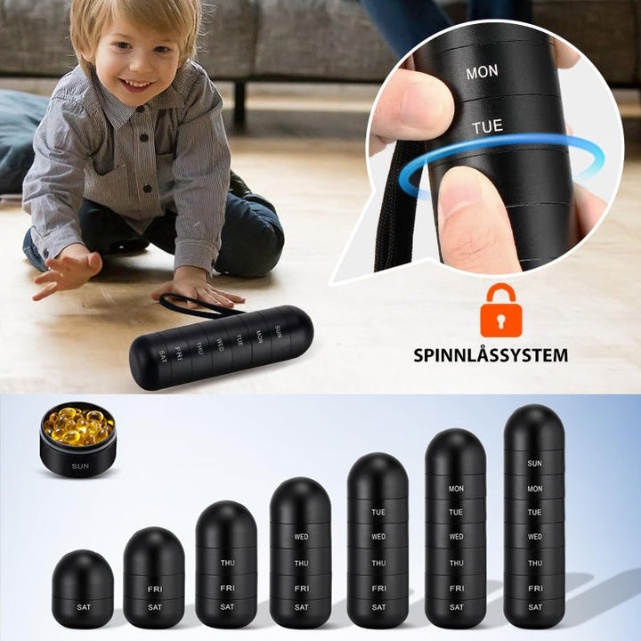 BowLift | 7-Day Portable Pillbox for Travel