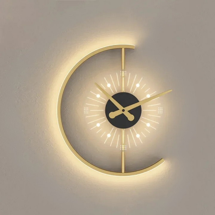 BowLift | LED Wall Clock in Minimalist Style Horalis