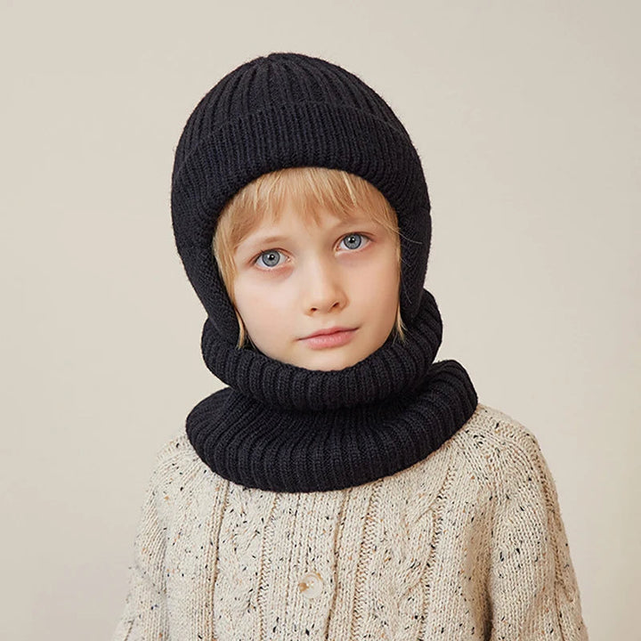 BowLift | Kids Winter Knitted Hat and Scarf Set with Plush Lining