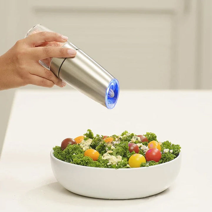 BowLift | electric gravity induction salt and pepper mill