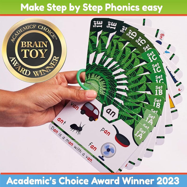 BowLift | Phonics Flashcards - Learning to read in 20 steps - Digraphs CVC mixtures long vowel sounds