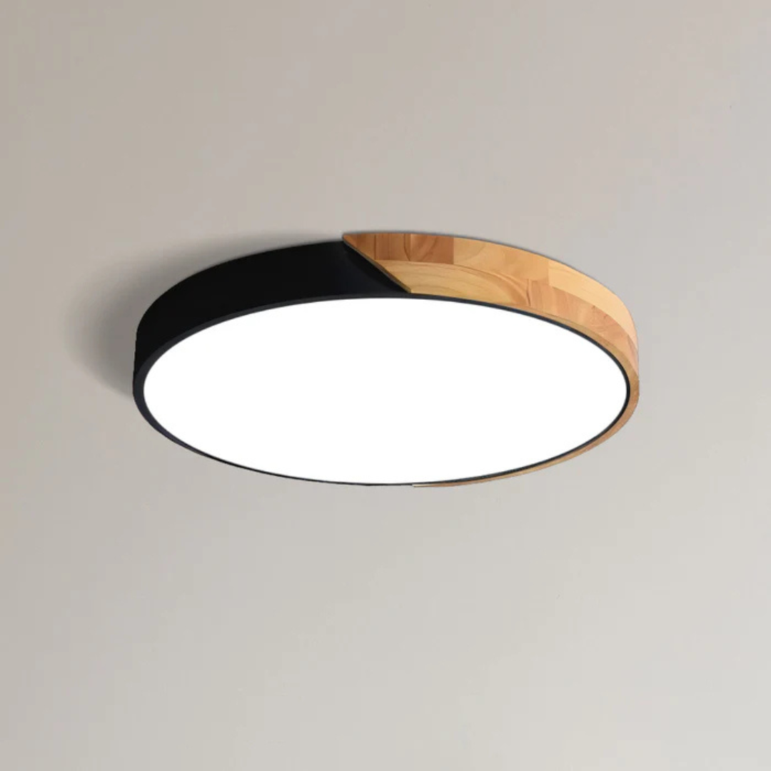 BowLift | Scandinavian Wooden LED Ceiling Lamp