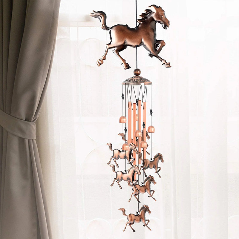 BowLift | Retro Bronze Horse Wind Chime