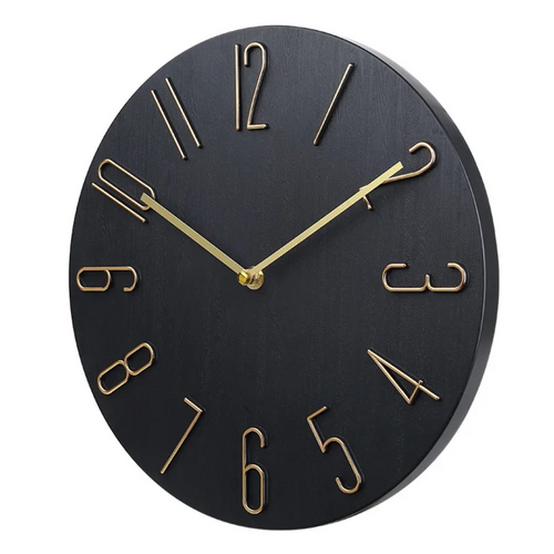 BowLift | Wall clock with colorful motif and elegant finish