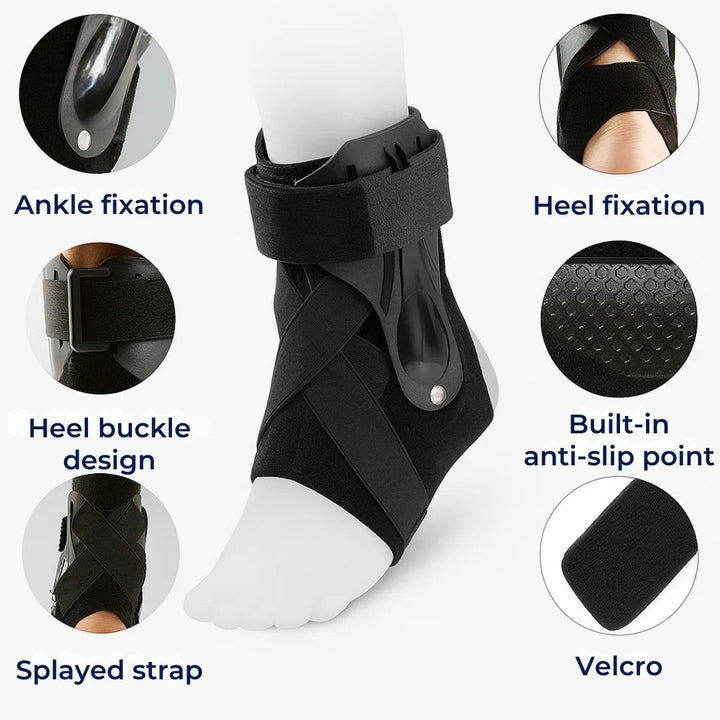 SteadyStep | Ankle Support Brace – Sprain Stabilisation – Soft Low-Bulk Support – Prevents Twisting – Speeds Recovery – Reduces Swelling Bowlift