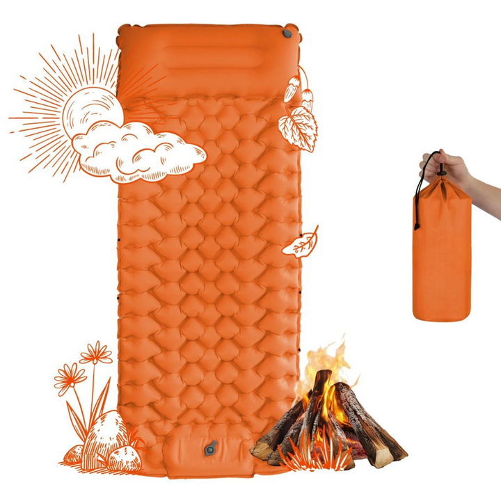 BowLift | AirLite Self-Inflating Sleeping Mat – Lightweight, Compact & 10 cm Thick Comfort
