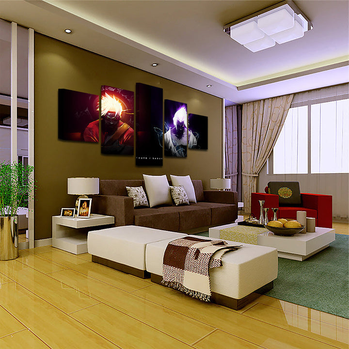 Two Powers 5 Piece - Canvas Wall Art Painting | Bowlift