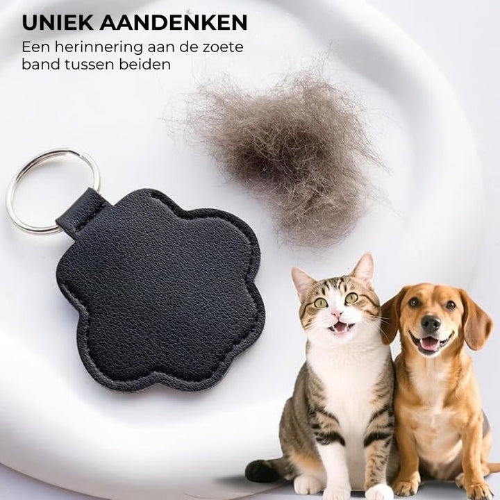 PawMemorie Keychain – Memorial Pendant with Paw Print and Inner Compartment | Bowlift