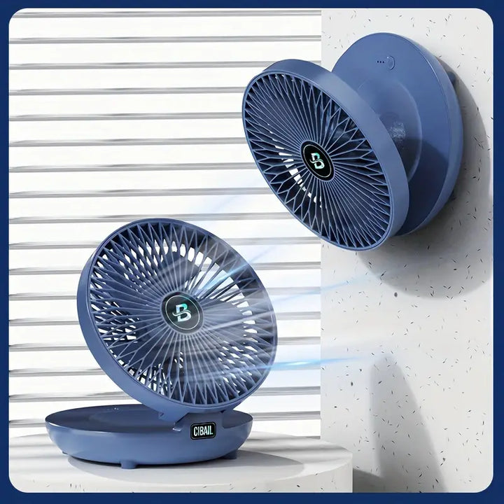 Portable Wall Fan | Multifunctional, USB Rechargeable & Whisper Quiet for Home, Office & Outdoor Use | Bowlift