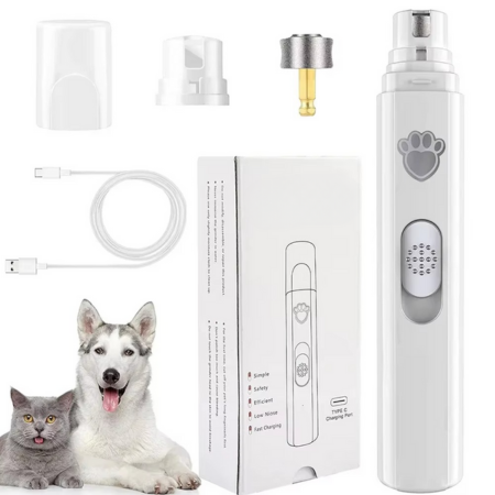 BowLift | Rechargeable Electric Dog Nail Grinder with Polisher Wheel for Small and Large Pets
