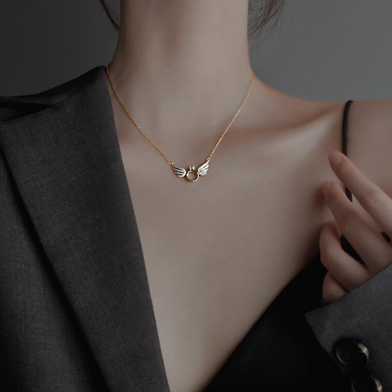 BowLift | Sterling Silver Angel Wing Necklace
