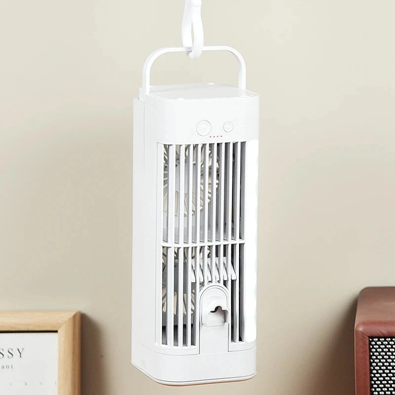 Mini Portable Air Conditioner Desk Fan with Spray Cooling | Bowlift