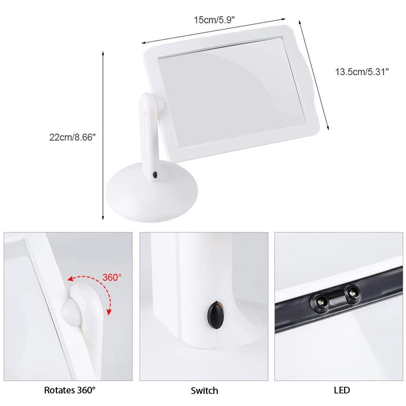 BowLift | Hands-Free LED Desk Magnifier – 3X Magnification for Precision Work