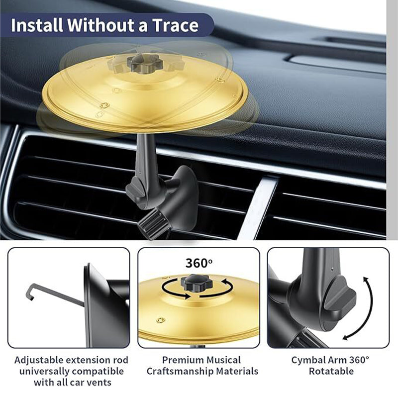 BowLift | Car air vent decoration – mini drum cymbals