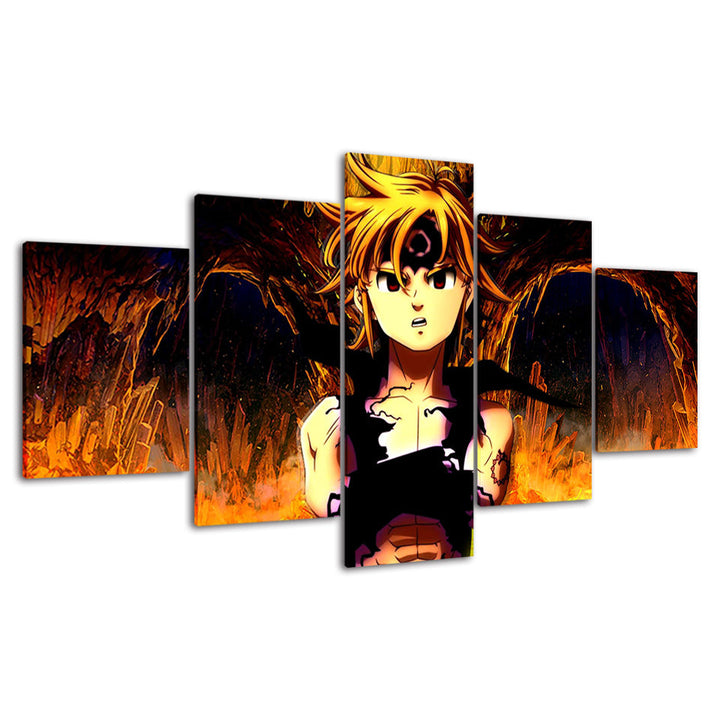 Fiery Boy - Canvas Wall Art Painting | Bowlift