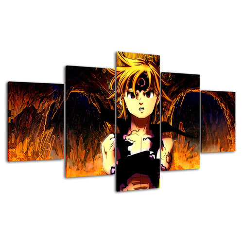 Fiery Boy - Canvas Wall Art Painting | Bowlift