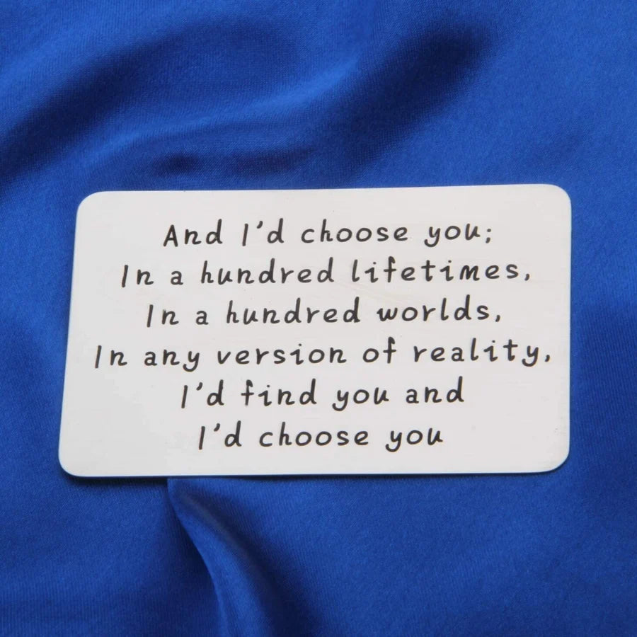 BowLift | Anniversary gifts for couples, long-distance use wallet card for him