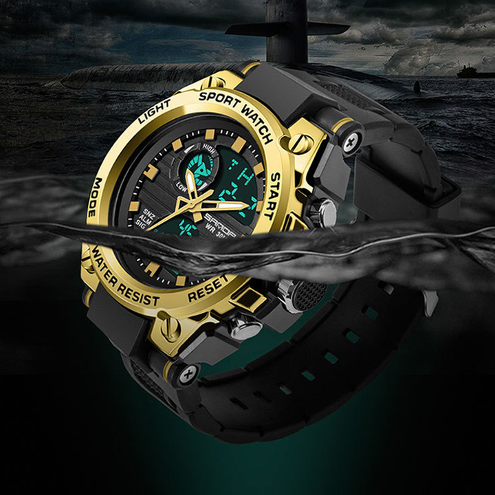 BowLift | Men's Double Display Waterproof Luminous Watch
