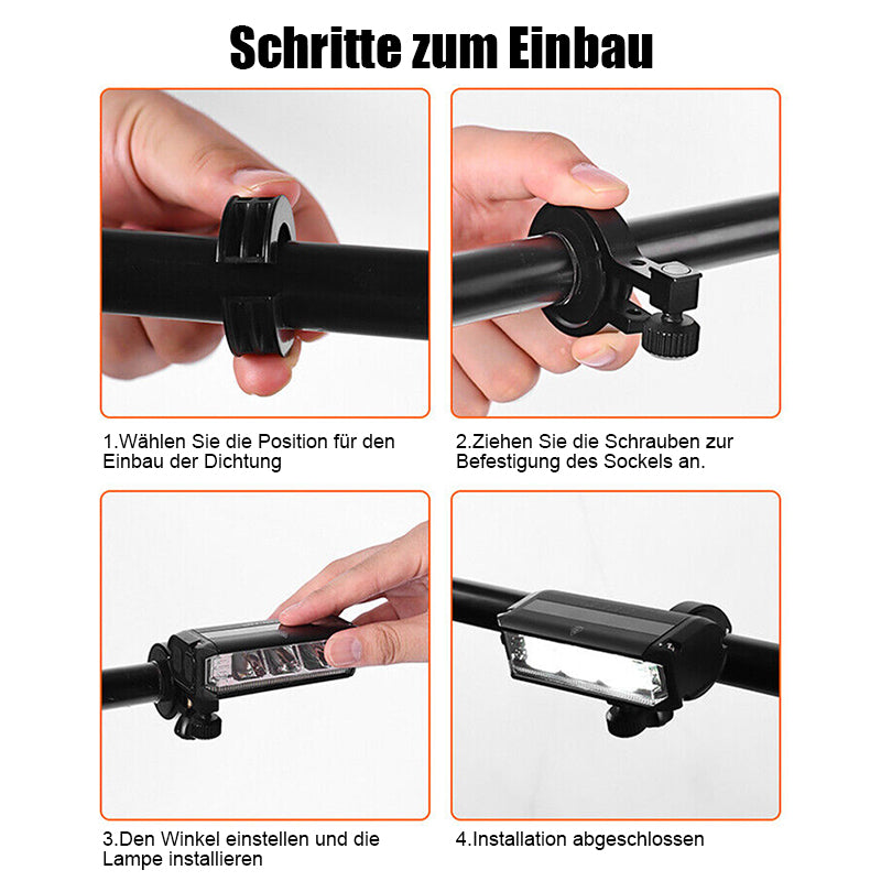 BowLift | Ultra-Bright Rechargeable LED Bike Light – 900 Lumen Bicycle Headlight for Night Riding