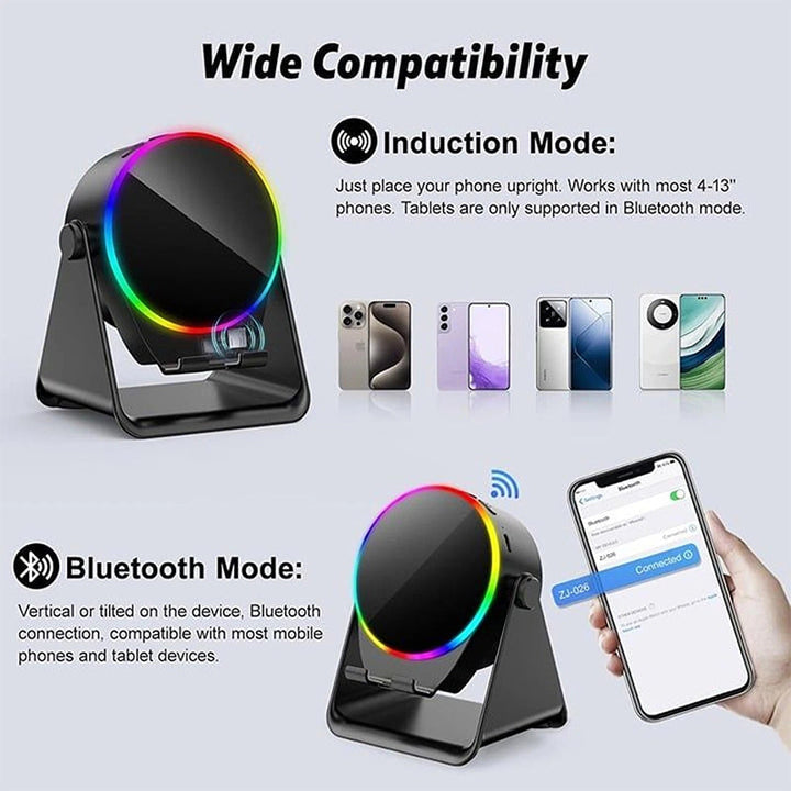 BowLift | 4-In-1 360° Rotating Bluetooth Speaker Stand