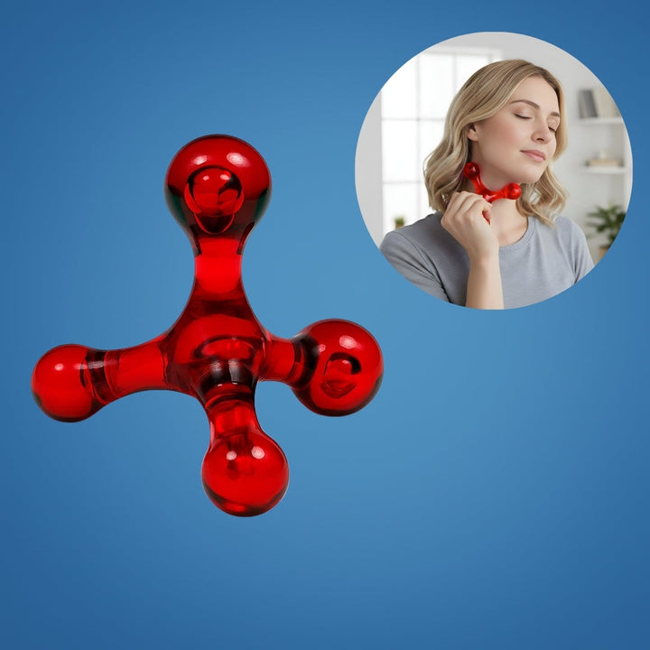 Deep Tissue Pain Relief – Compact Handheld – Relieves Knots & Tension in Back, Neck, Legs Bowlift