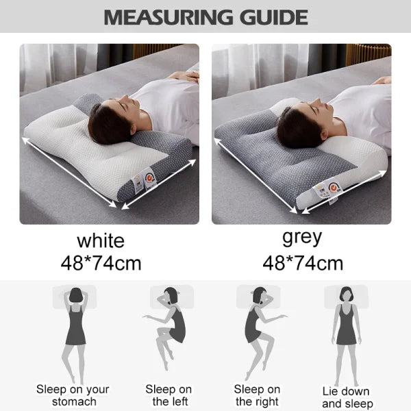 BowLift | Ergonomic Orthopedic Neck Supporting Pillow – For Side and Back Sleepers