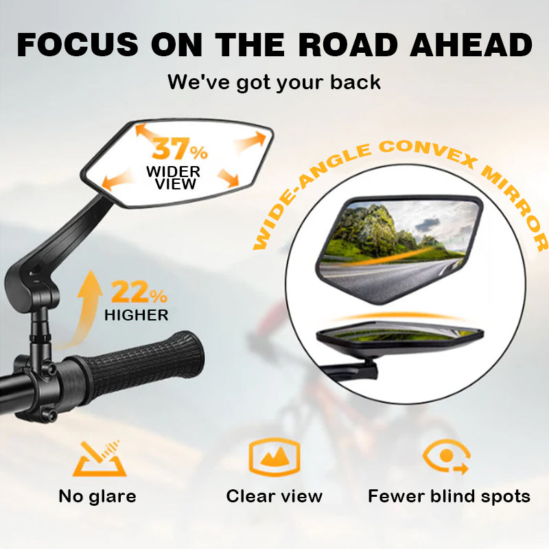 BowLift | 360° rotatable and adjustable bicycle rearview mirror