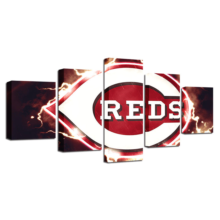 Cincinnati Reds 5 Pieces-Canvas Wall Art Painting | Bowlift