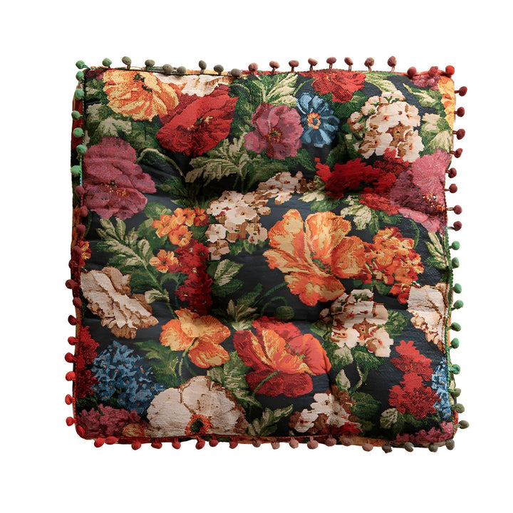 BowLift | Retro Floral Bohemian Tassel Cushion