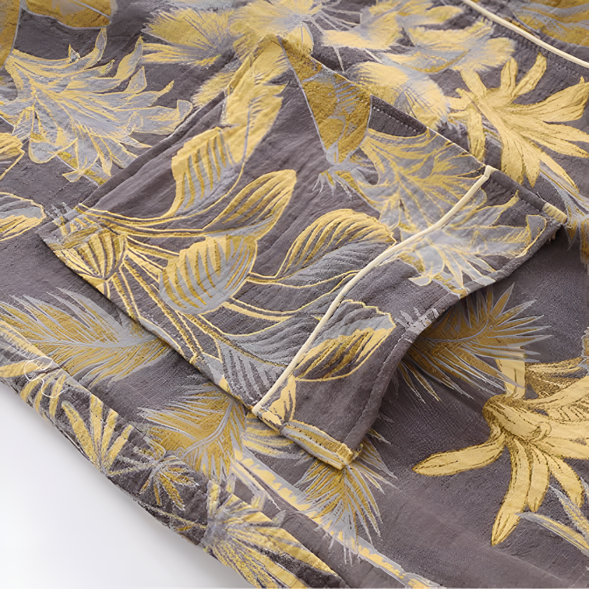 BowLift | Elegant Leaf Print Kimono Bathrobe