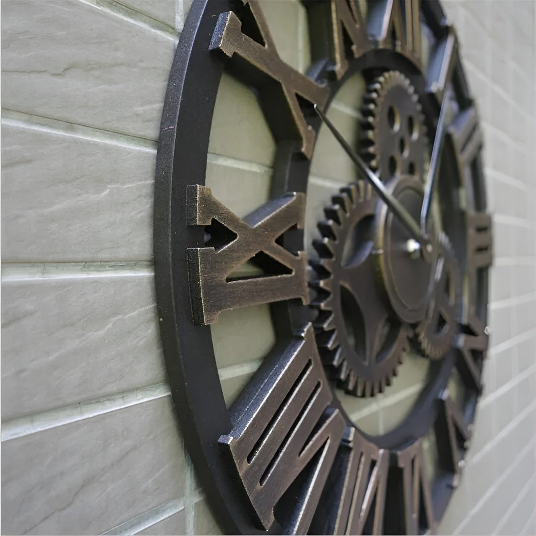 BowLift | GearSphere Wall Clock in Gear Design
