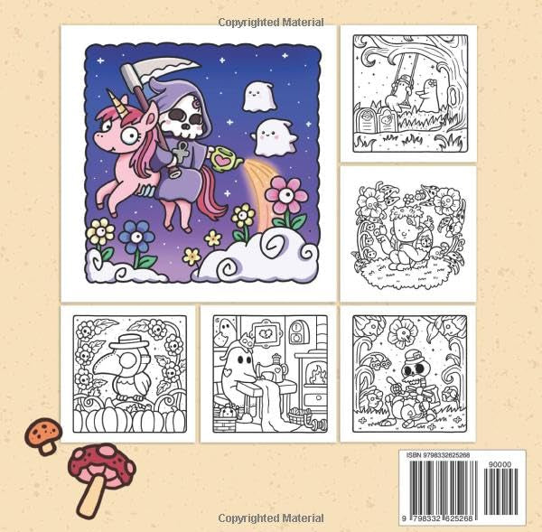 BowLift | Spooky Cutie: Coloring Book for Adults and Teens