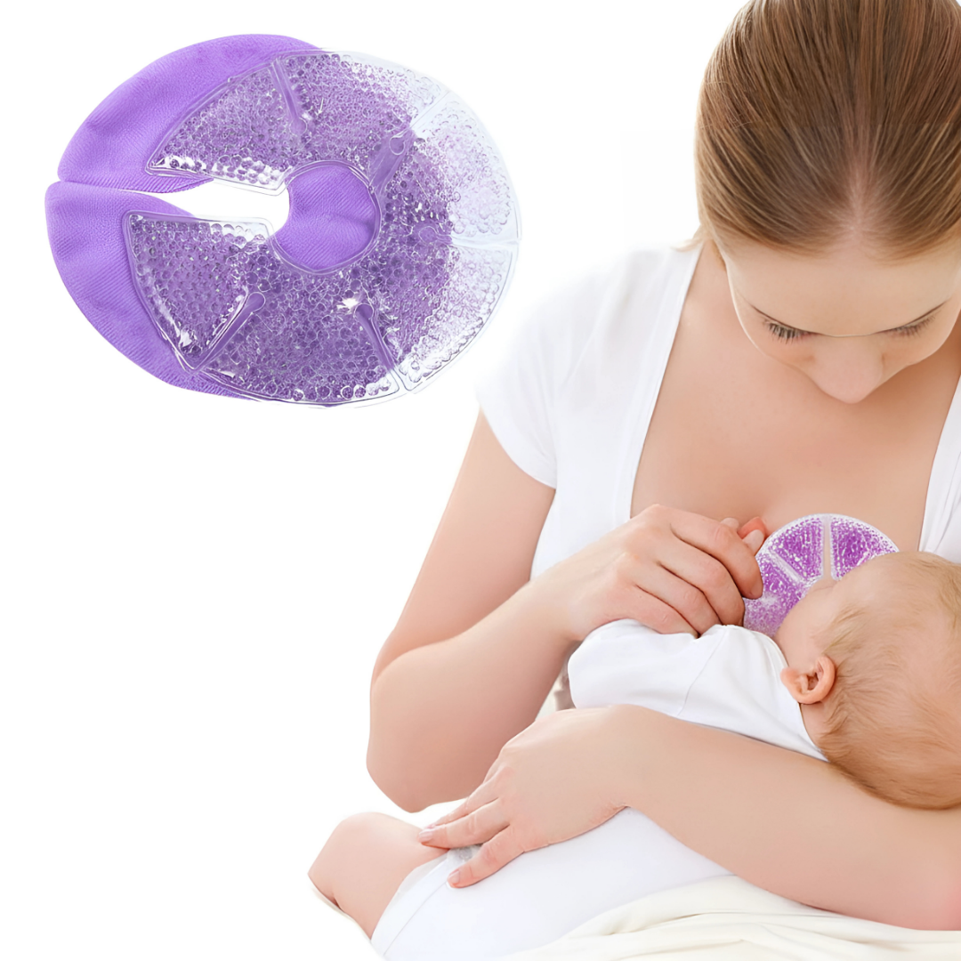 Engorgement Relief – Hot & Cold Contoured Gel Design – Comfort & Pain Relief for Nursing Mums Bowlift