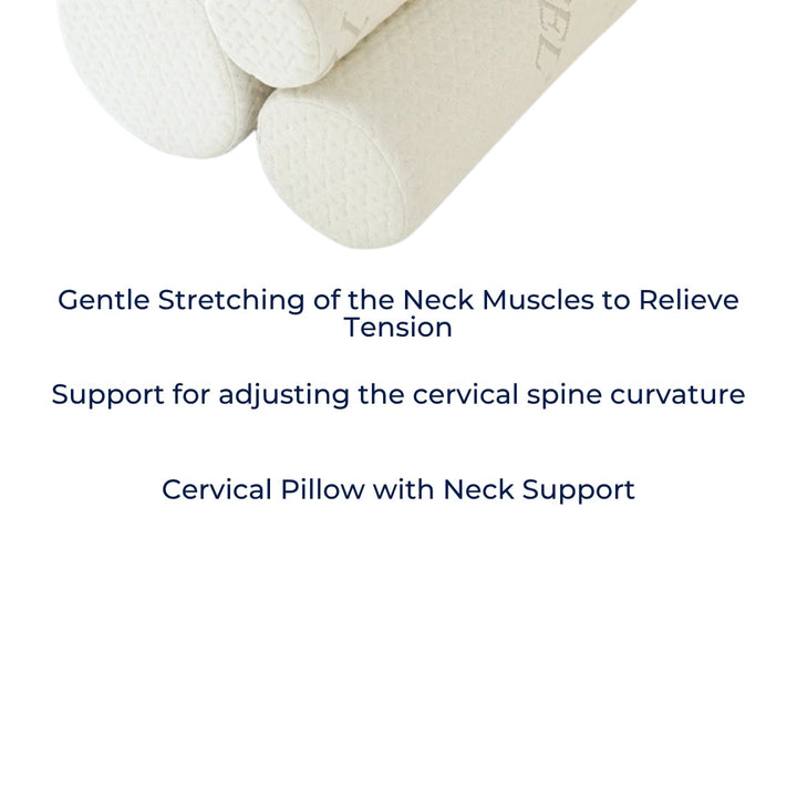 RelaxPosture Memory Foam Neck Roll Pillow – Perfect for Sleep, Travel, and Pain Relief with Ergonomic Support Bowlift