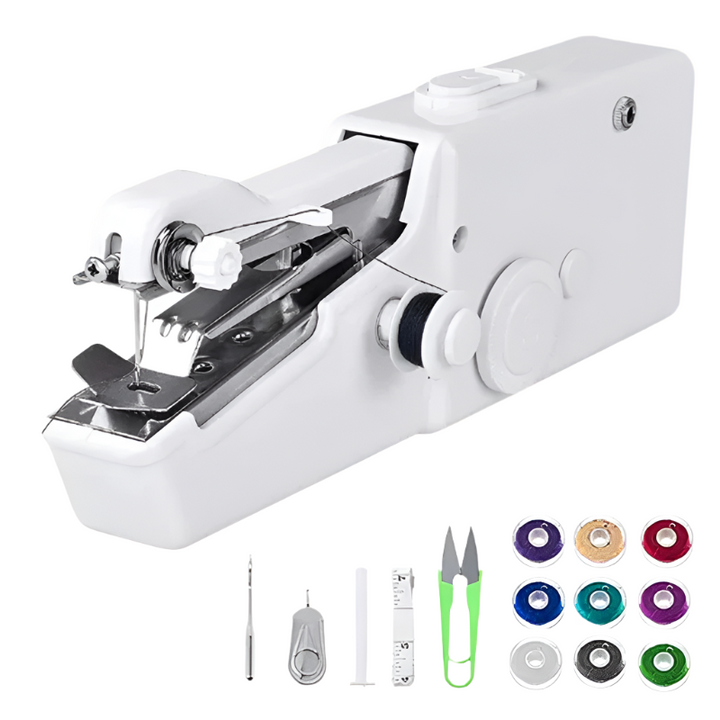Portable handheld sewing machine for quick repairs Bowlift