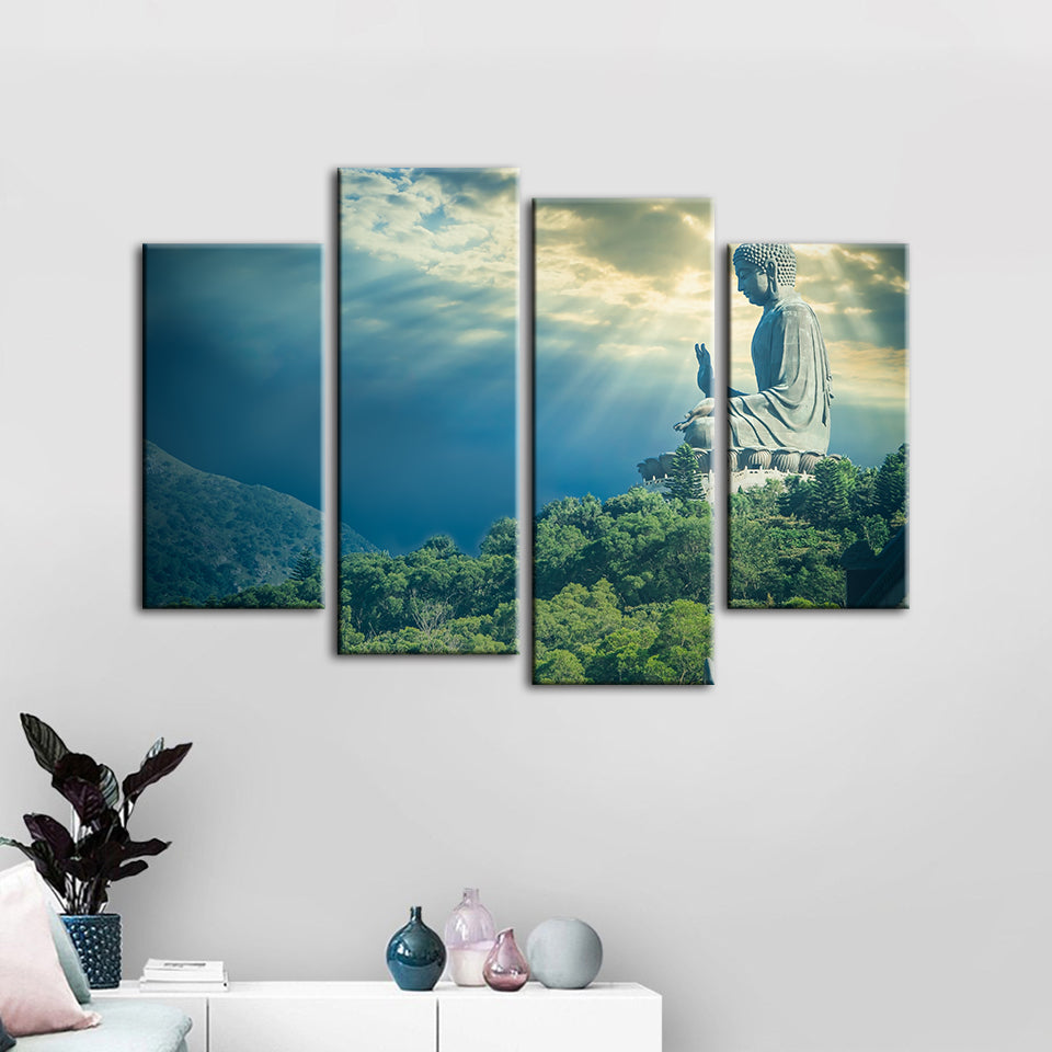 Secret Sky 4 Piece - Canvas Wall Art Painting | Bowlift