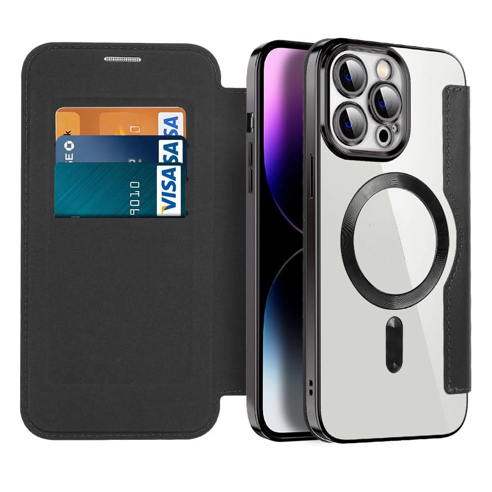 BowLift | Magnetic Leather Flip Case iPhone 11–14 Series