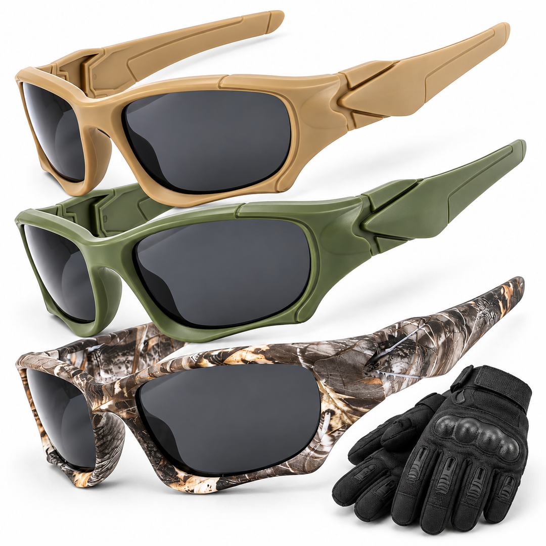 Performance Wraparound Polarized Sunglasses with UV Protection Bowlift