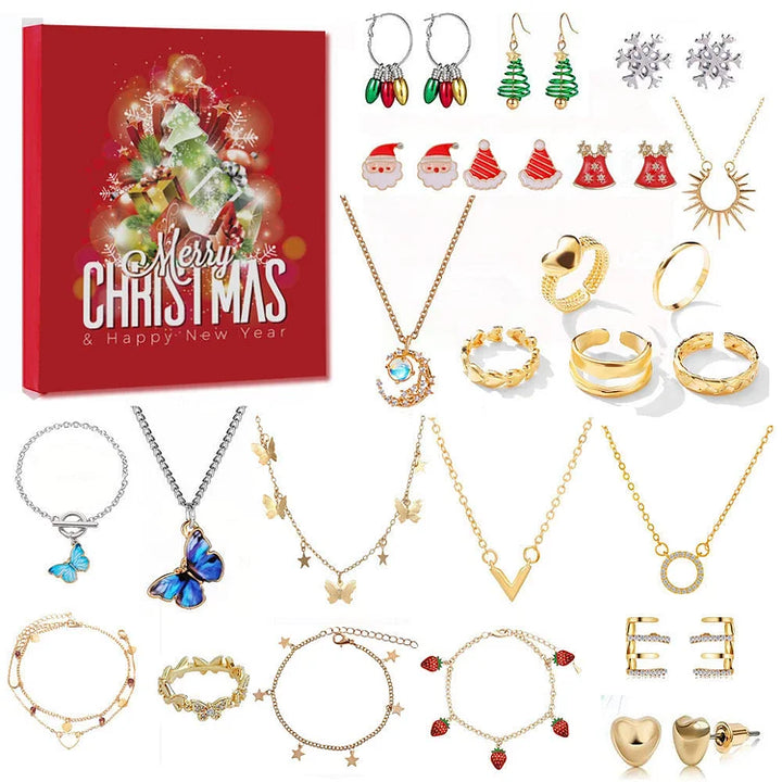 BowLift | Golden/Silver Jewelry Advent Calendar - Livia