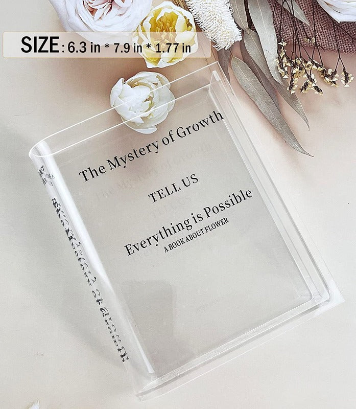 BowLift | Acrylic Book Vase – Modern Decorative Flower Holder