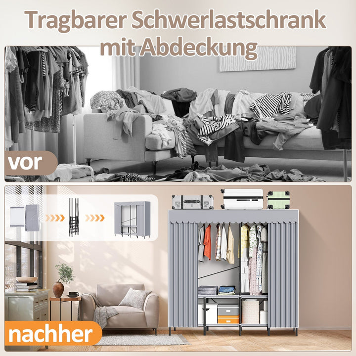 Foldable wardrobe bedroom cabinet | Bowlift