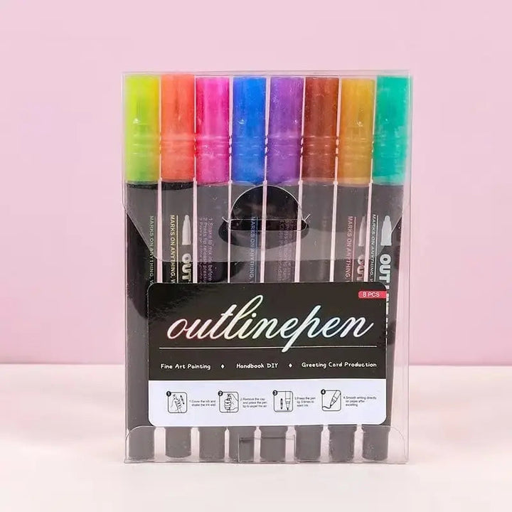 BowLift | StrahlKraft Metallic Marker Set — Make Your Art The Shining Center Of Attention!