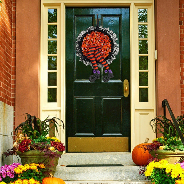 BowLift | Halloween Witch Long Leg Wreath