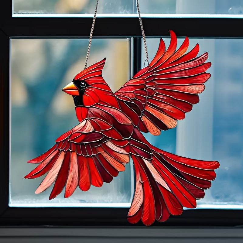 BowLift | Winged Cardinal Christmas Ornaments