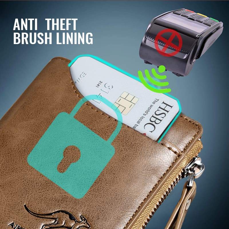 BowLift | Men's Essentials-Multi-functional RFID Blocking Waterproof Durable PU Leather Wallet