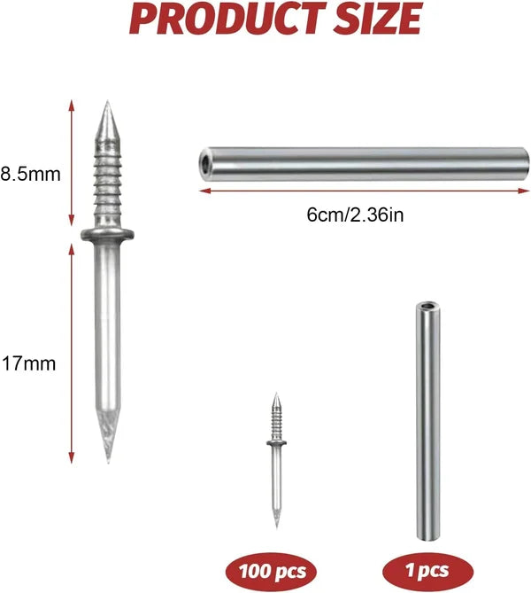 BowLift | Double-Head Skirting Thread Seamless Nail